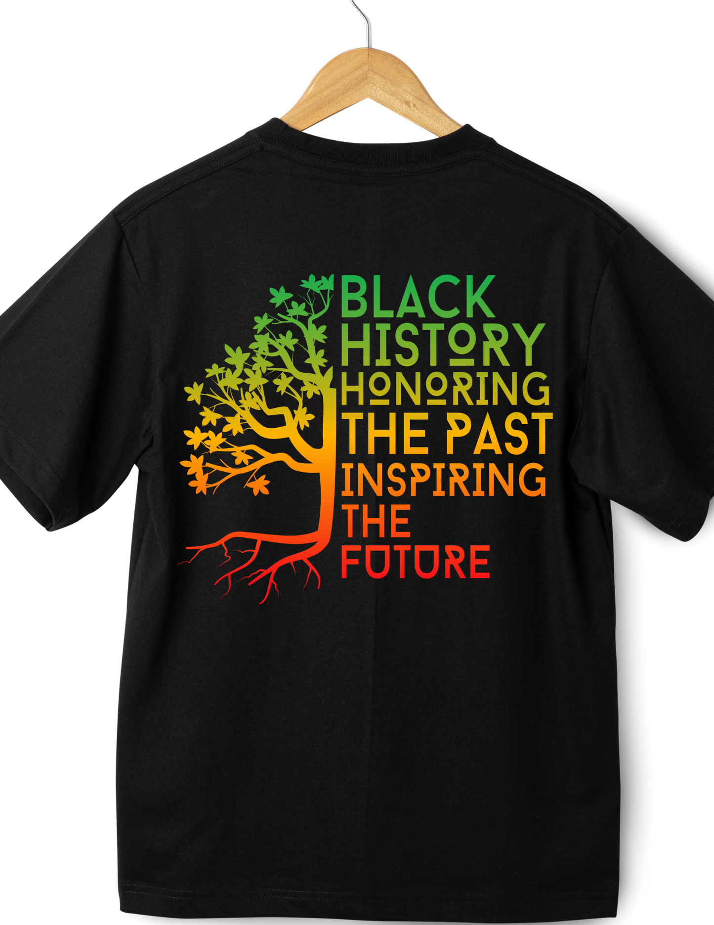 Black history honoring the past, inspiring the future T-shirt