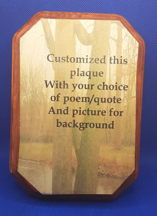 Customized Plaque