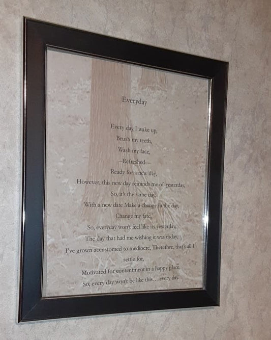 Everyday Framed Poem