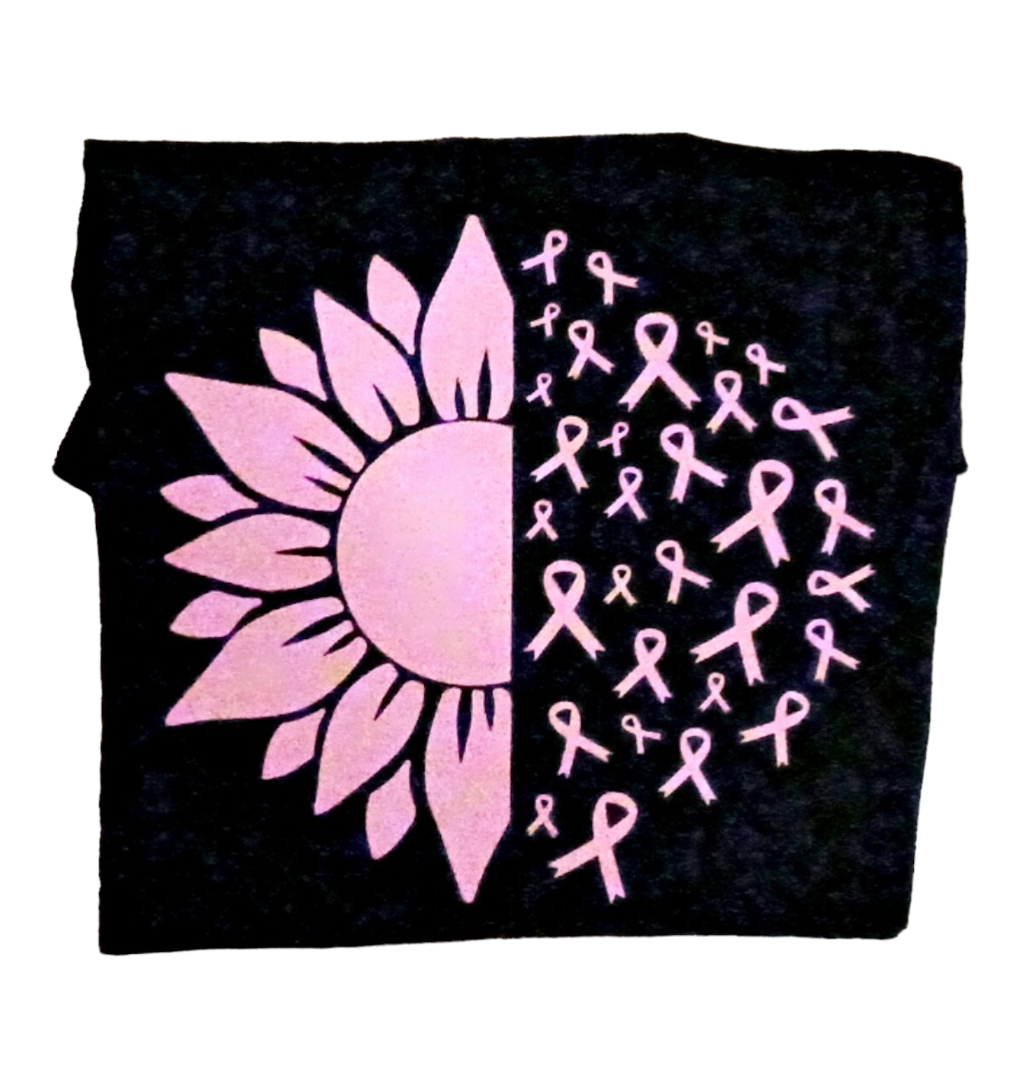 Breast Cancer awareness Pink Ribbon Flower T-Shirt