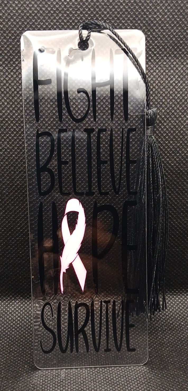 Breast Cancer Awareness Acrylic Bookmarks