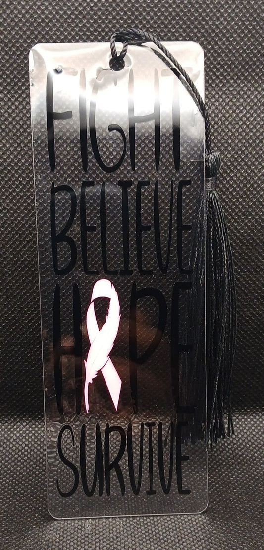 Breast Cancer Awareness Acrylic Bookmarks