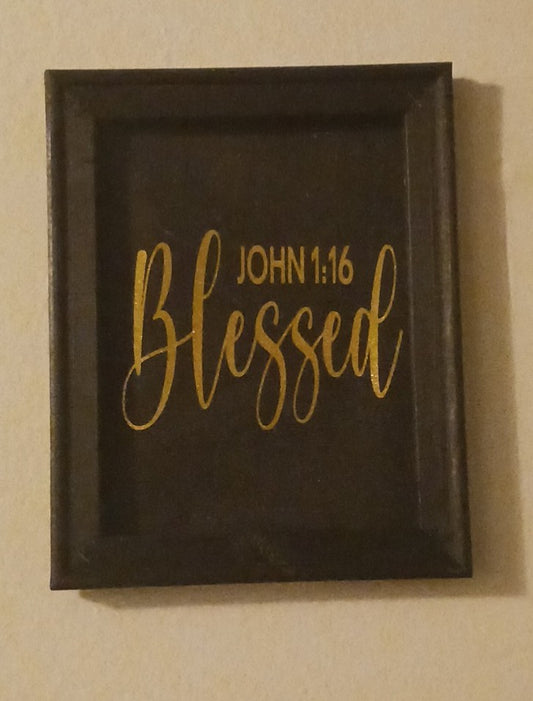 Blessed, Faith, Love Canvas Prints(Your choice)