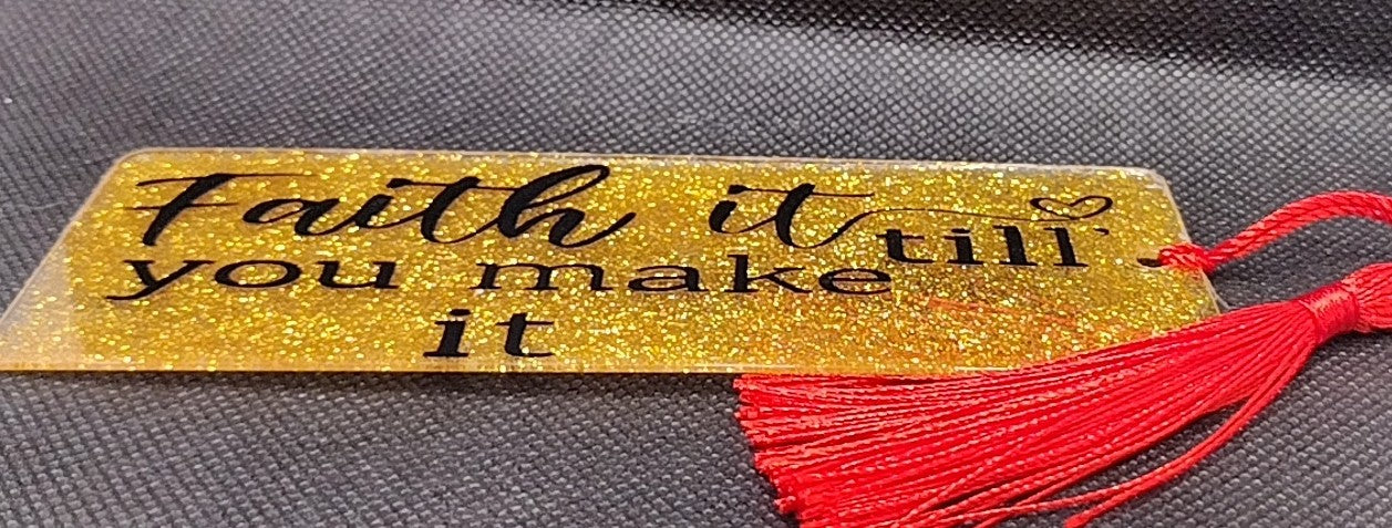Glitter Acrylic Bookmarks