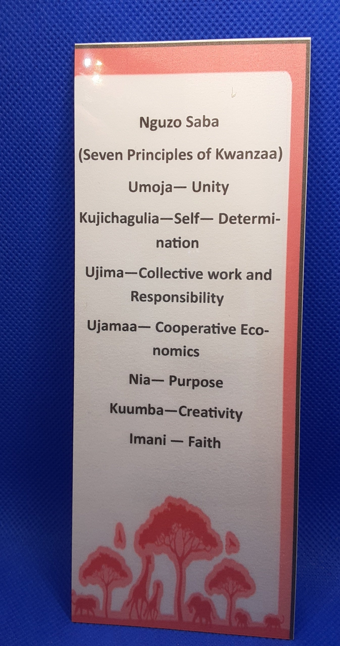 Happy Kwanzaa Bookmark