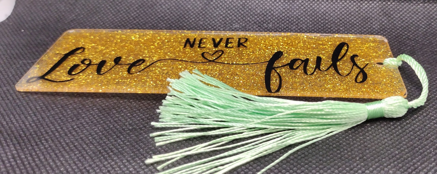 Glitter Acrylic Bookmarks