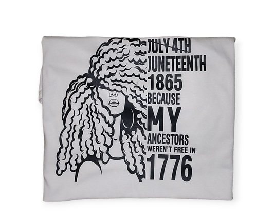 Juneteenth 1865 Because my ancestors were not free in 1776 T-shirt