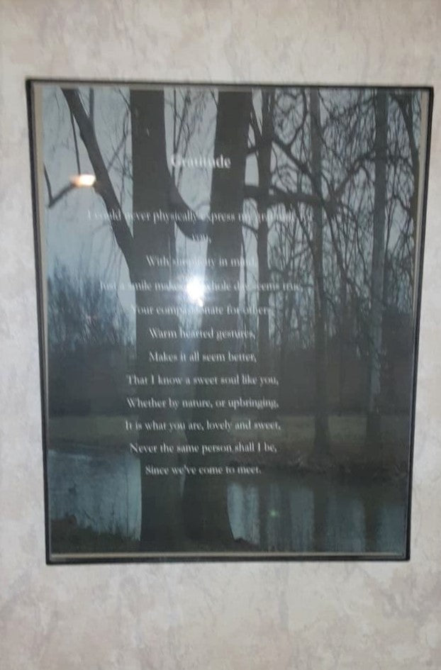 Gratitude Framed Poem