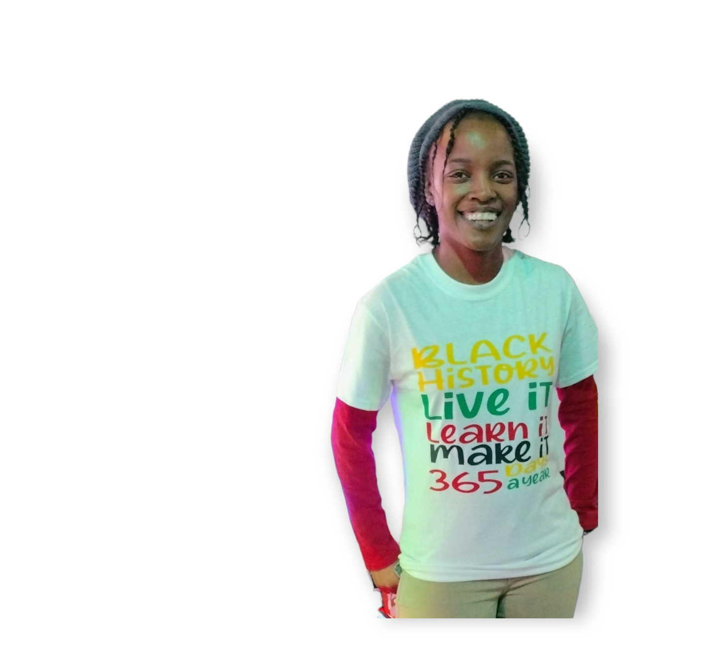 Black History Live it Learn it Make it 365 T-shirt