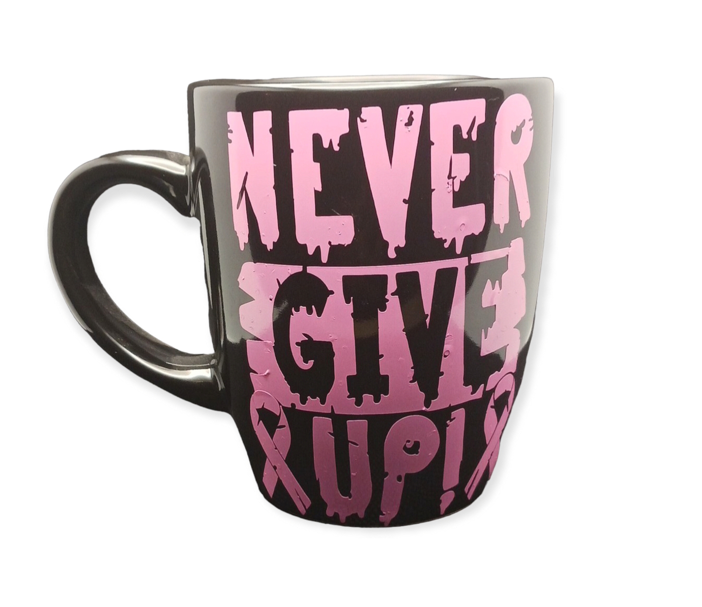 Never Give Up Ceramic Mug