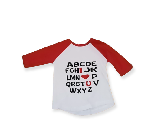 Alphabet I love you Youth T-shirt