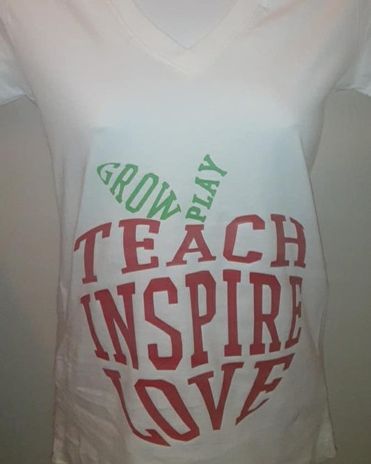 Teach Inspire Love Grow Play t - Shirt
